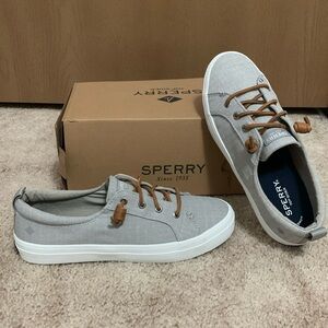 Sperry Crest Stripe Gray Sneaker
